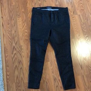 Torrid Sky High Skinny black sparkle jeans 16 R